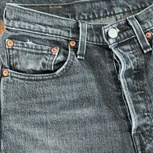 Women’s Levi 501s denim in Medium Grey Wash